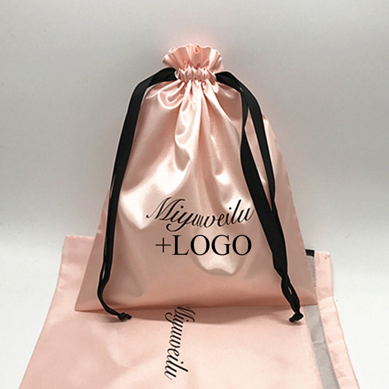 Luxury Skincare Packaging - 20 ชิ้นหรูหราซาตินผมกระเป๋าบรรจุภัณฑ์เครื่องประดับเครื่องสําอางผ้าไหมกระเป๋าสตางค์งานแต่งงานของขวัญแต่งหน้าซองพิมพ์โลโก้